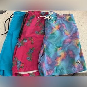 3 Men’s large swim trunks, PACSUN